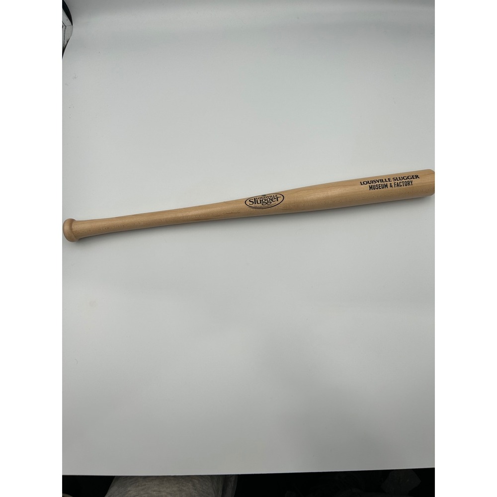 Louisville Slugger Museum & Factory Mini Baseball Bat 18 Inch Natural Wood Gift
